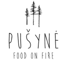 pusyne food on fire logo