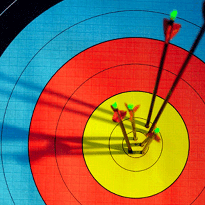 arrows-in-target